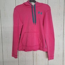 Under Armour Size Small Pink And Blue Long Sleeve Logo Active Hoodie Sweatshirt