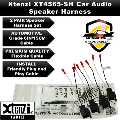 Xtenzi 2 Pair Car Audio Speaker Harness Set for GMC, Chrysler, Dodge Vehicles - Picture 2 of 9