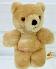 Russ Berrie Small None Jointed Tan Bear 4 Inches