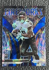 🔥KYLE PITTS 2020 PRIZM FIREWORKS BLUE ICE REFRACTOR ROOKIE CARD /99!🔥FALCONS!