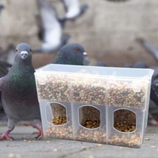 Auto Bird Automatic Feeder Pigeon Feeding Box Hanging Parrot Feeder Leakproof UK
