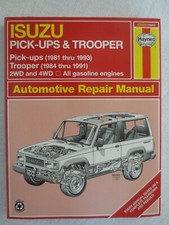Camionetas IZUZU 81-93, Trooper 84-91 2x2 y 4x4 motor de gasolina - Manual de reparación Haynes NUEVO