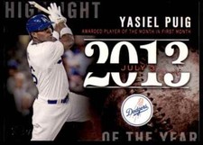 2015 Topps Update Highlight of the Year #H-90 Yasiel Puig Los Angeles Dodgers