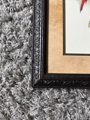 Gerahmtes und mattiertes Paar Aras im Strauch, 23 x 15 Zoll Wandbild - Bild 5 von 11