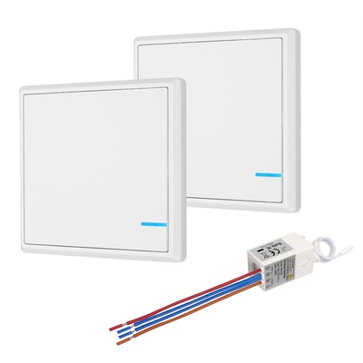 Funkschalter Lichtschalter Schalttafel mit LED Licht Enthält keinen Empfänger