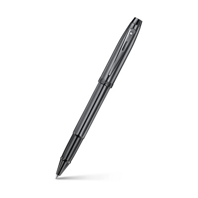Sheaffer 100 Rollerball Pen in Shiny Dark Grey Gunmetal with PVD Trim - NEW