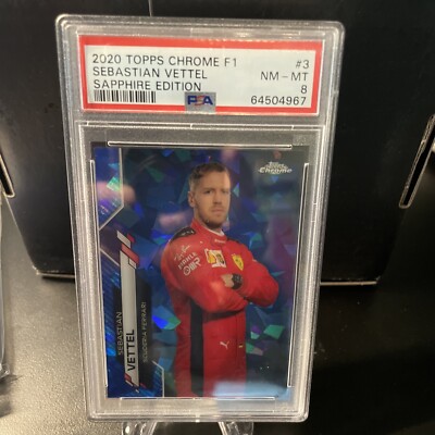 2020 Topps Chrome Sapphire Formula 1 Sebastian Vettel Rookie 2020 Topps Chrome Sapphire Formula 1 Sebastian Vettel Rookie