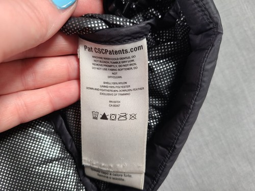 Columbia Puffer Coat Womens Small Black Omni-Heat 600 Down Long Outdoor Jacket - Picture 14 of 20