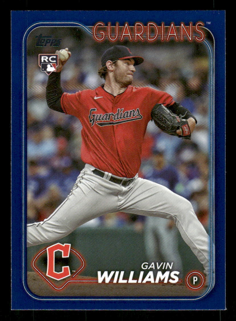 2024 Topps #242 Gavin Williams Rookie RC Royal Blue