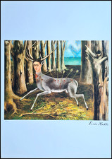 Frida Kahlo * Le Cerf Blessé * 70 X 50 Cm * Lithographie * Limité # 63/250