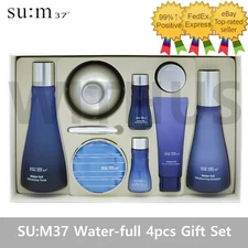 SU:M37 Water-full 4pcs Gift Set Toner Emulsion Cream Cushion sum37 - Fedex_