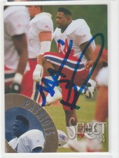 MARION BUTTS NEW ENGLAND PATRIOTS FLORIDA STATE AUTOGRAPHED CARD BOTTOM OK SHAPE