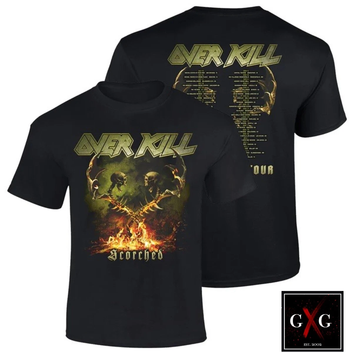 overkill tour shirt products for sale | eBay