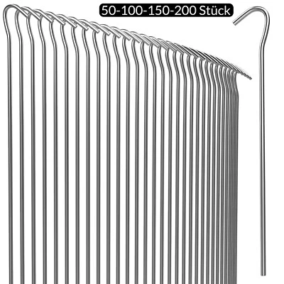 GARDEBRUK Heringe Erdnagel Bodenanker Erdanker verzinkt Zeltnagel Unkrautvlies Zeltheringe