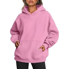 Ladies Hooded Sweatshirt Long Sleeve Hoodies Women Solid Color Fall Casual Thick