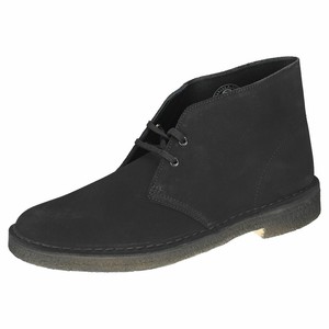 mens black suede desert boots uk
