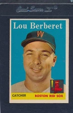 1958 Topps #383 Lou Berberet Red Sox EX 58T383-82515-1