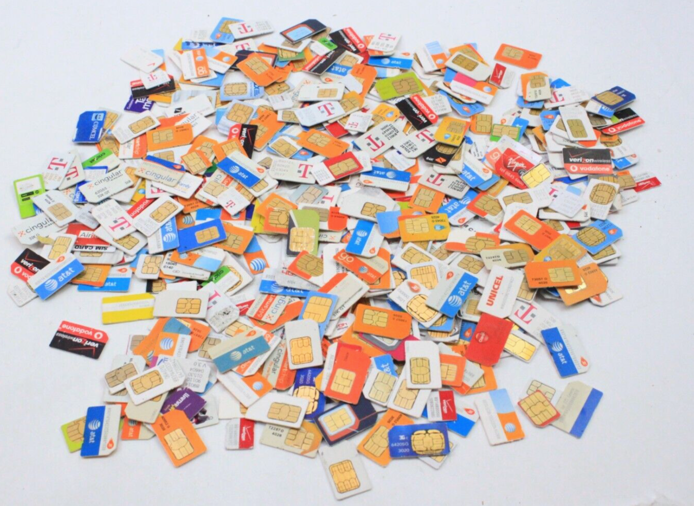 Lot of 500 Mixed Micro Mini SIM Cards Sprint Verizon AT&T & More | eBay