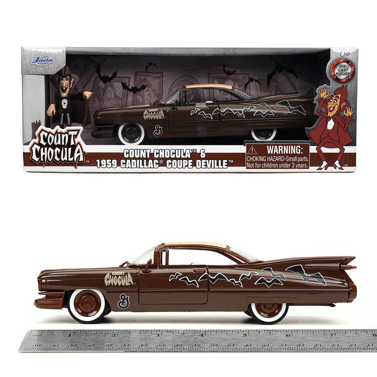 Jada TOYS 59' CADILLAC 2台 Jada Hollywood Rides: Count Chocula & 1959 Cadillac Coupe