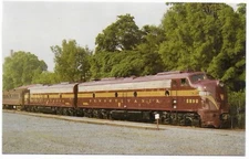 Postcard PA Blue Mountain Penn., 1986 Pennsylvania E8’s Nos. 5898 & 5706 — C34