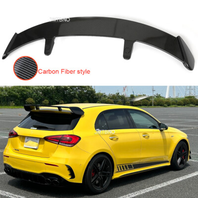52'' Rear Spoiler Wing Trunk For Mercedes Benz A45 AMG S Hatchback Carbon Fiber