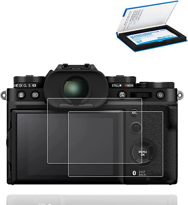 JJC Film Tempered Glass LCD Screen Protector for Fujifilm X-S20 XS20 X-S10 XS10