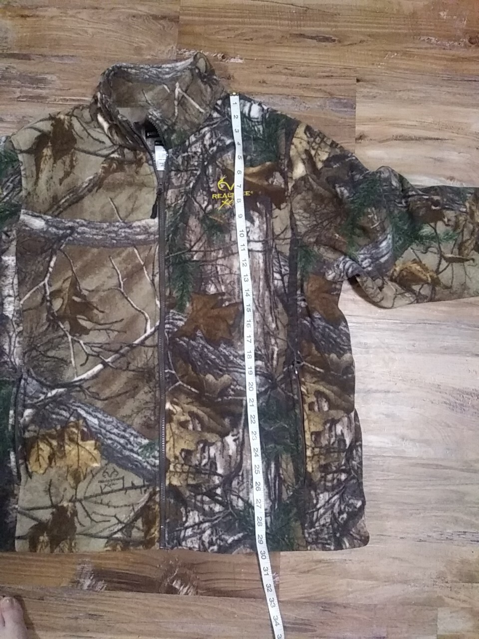 RealTree Xtra Camo Fleece Full Zip Hunting Jacket Mens XL / XG 4648