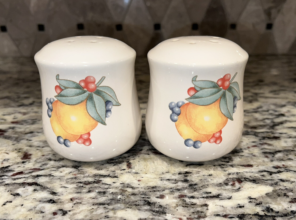Corelle Coordinates Abundance Salt &Pepper Shakers Vintage eBay