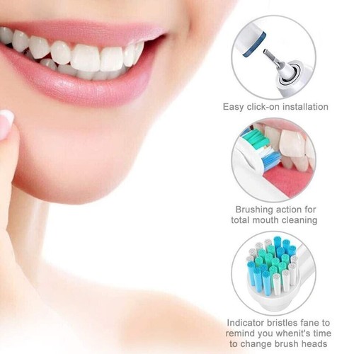 Braun Replacement brush Head Electric Toothbrush Heads Compatible8x - Picture 5 of 14