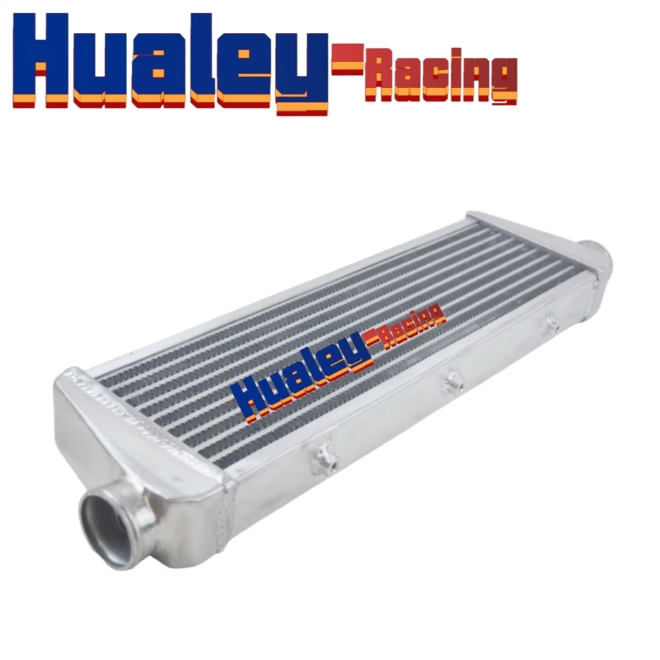 Intercooler universal 30,5*13*3,7" FMIC montaje frontal barra y placa turbo de aluminio Foto 2 de 4