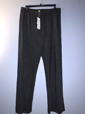Eileen Fisher Charcoal Lightweight Cozy Tencel Stretch Drawstring Wide Pant XL