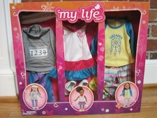 MY LIFE AS 18" DOLL'S 3 PACK OUTFIT CLOTHING SET-- 18911--NEW--FACTORY SEALED