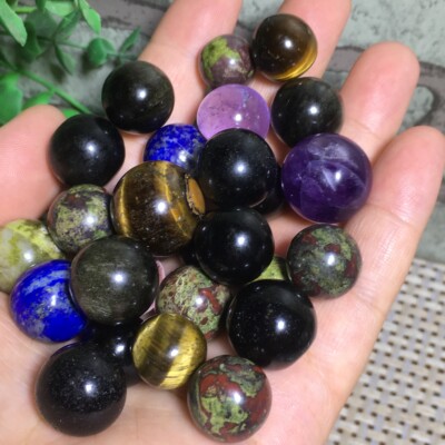 142g Various kinds natural crystal gemstone aquarium decoration hemisphere shape