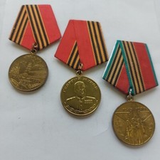 USSR RUSSIA MEDAL BADGE ,LOT 3 PCS. 585B