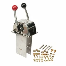 SeaStar CH5200P Marine Boat Controls Twin Lever Polished Stainless Teleflex