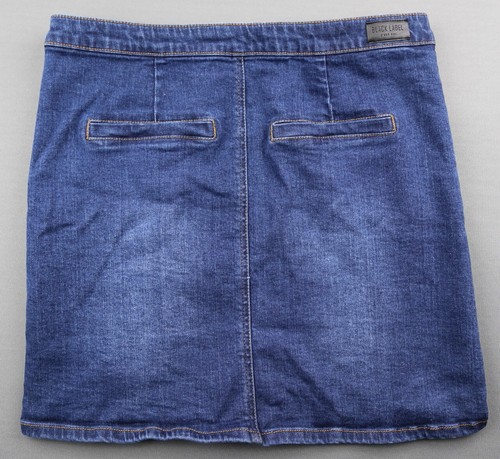 Women's C'est Toi Black Label Button Front Jean Mini Skirt Size L (Waist 30) - Picture 5 of 7