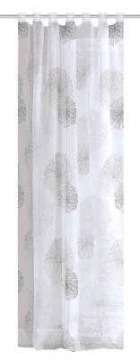 Schlaufenschal BxH 140x145/175/225/245cm Rawlins Voile Schal Vorhang grau Kreise - Bild 1 von 3