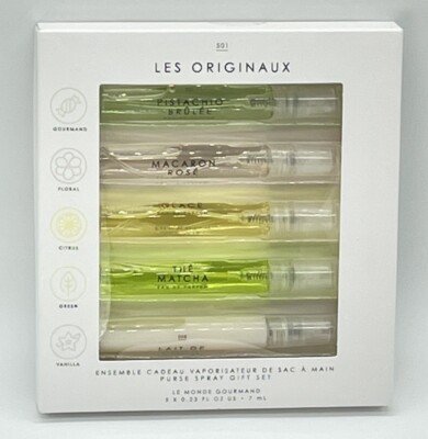Le Monde Gourmand Les Originaux Set 5 x 0.23 oz Sprays NIB