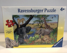 Ravensburger SAFARI ANIMALS 60 Piece Puzzle 2018 NEW