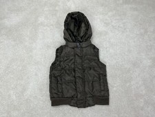 Kenneth Cole Reaction Vest Toddler 18M Brown Puffer Jacket Hood Hooded Coat