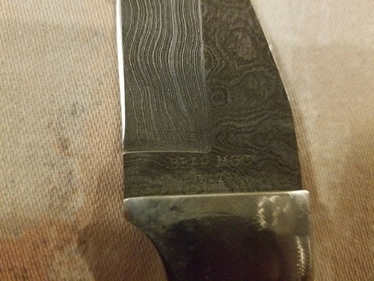 BEAR MGC CUTLERY 544D 7 7/8 inch GUTHOOK DAMASCUS BLADE BEAR MGC CUTLERY 544D 7 7/8 inch GUTHOOK DAMASCUS BLADE