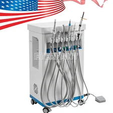 Dental Cart Delivery Unit with Air Compressor LED Curing Light Scaler GU-P209 US