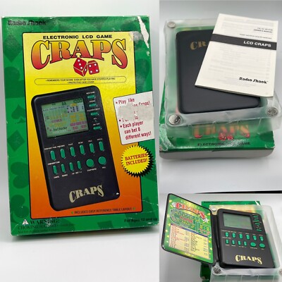 Vintage Radio Shack Casino Electronic LCD Game Craps NOS Tandy Corporation 1995