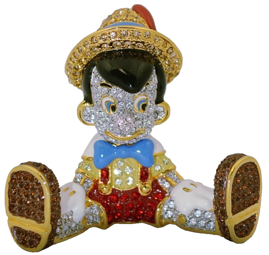 笠　スワロフスキー　ペッピーノ Disney Parks Arribas Brothers Pinocchio Swarovski® Jeweled