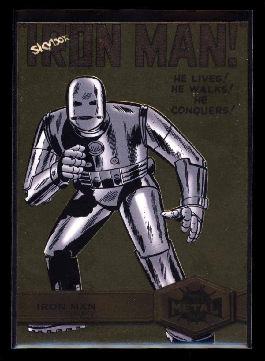 IRON MAN 2022 Marvel Metal Universe Spider-Man High Series Gold FX #136