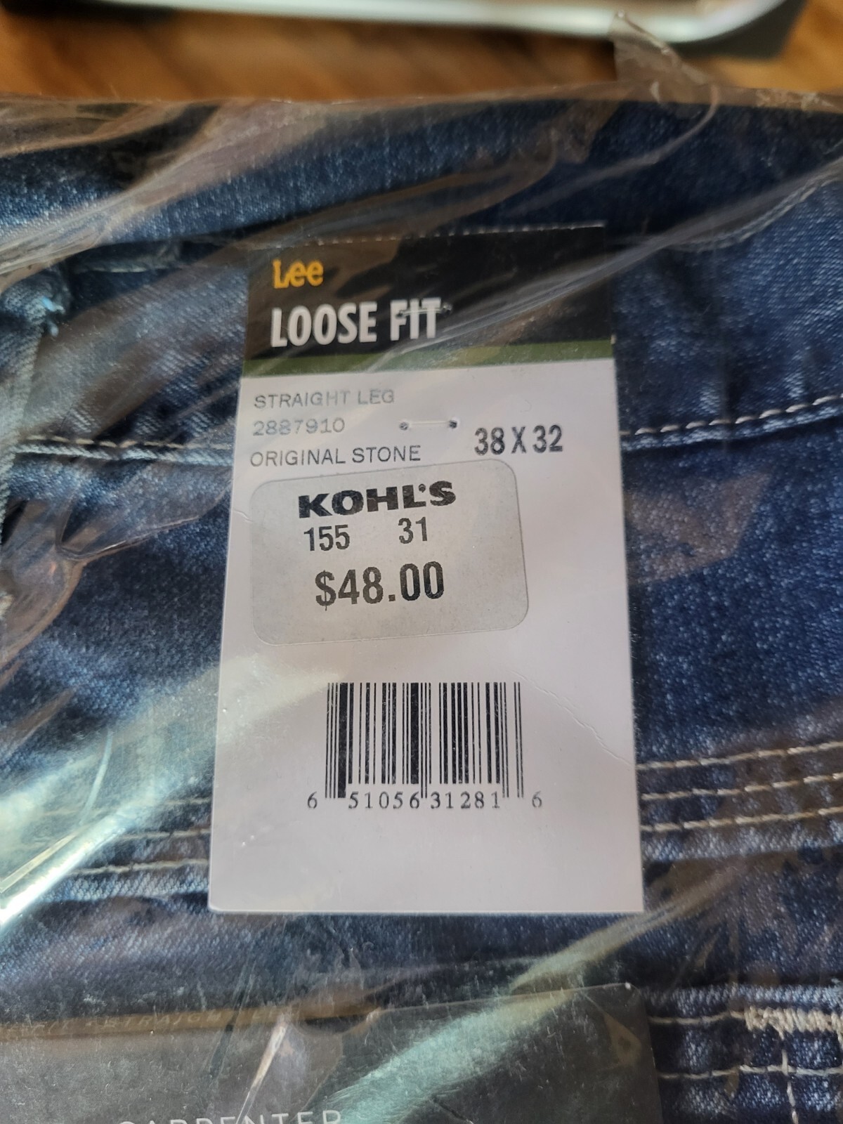 Lot Of 6 Pair Men's Levis/Lee Jeans Size 38x32 Brand New With Tags 