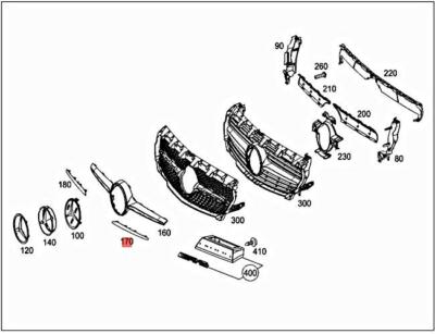 Genuine MERCEDES C117 W176 X117 A-CLASS W176 Trim strip 1178850921  