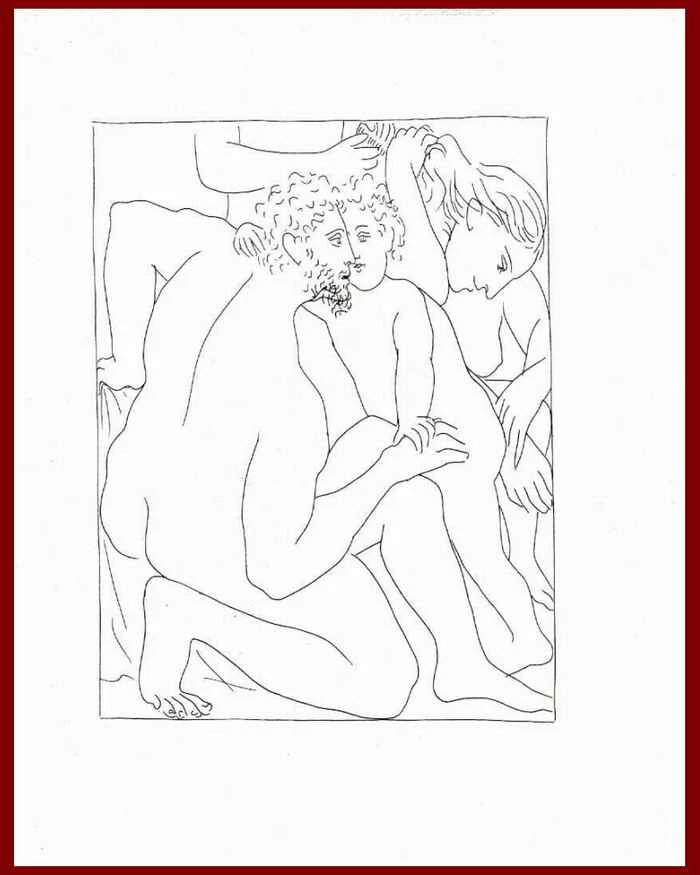 GENERATIONEN - Pablo PICASSO zu OVIDs METAMORPHOSEN - 1970 Auf FEINEM VERGÉ - Bild 1 von 1