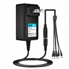 AC Adapter Charger For Effect Pedal US Plug 5 Way Daisy Chain Splitte Cable