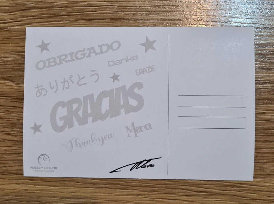 Fernando Alonso Post Card - Aston Martin F1 - Bild 2 von 2